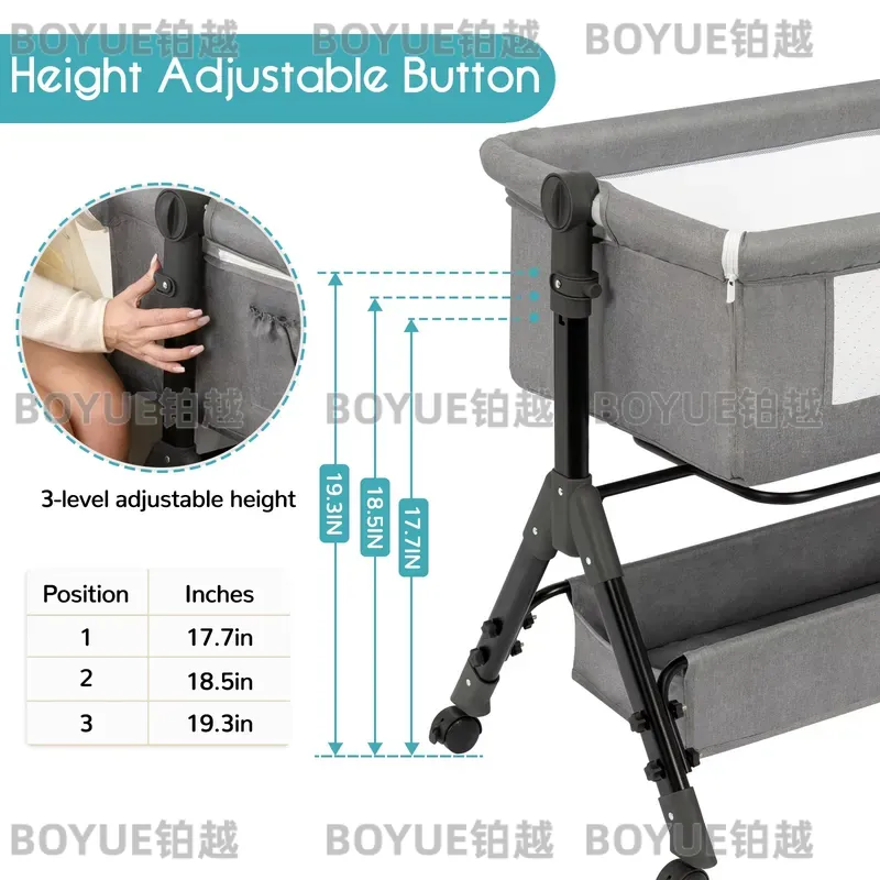Lit bébé 3 en 1, lit d'appoint - Bassinet Bedside Sleeper avis et prix