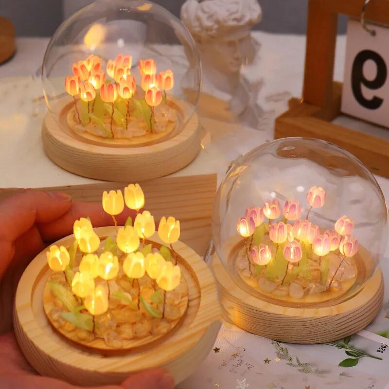 Tulipe artificielle fleur veil - Baby Nursery Lamp avis et prix