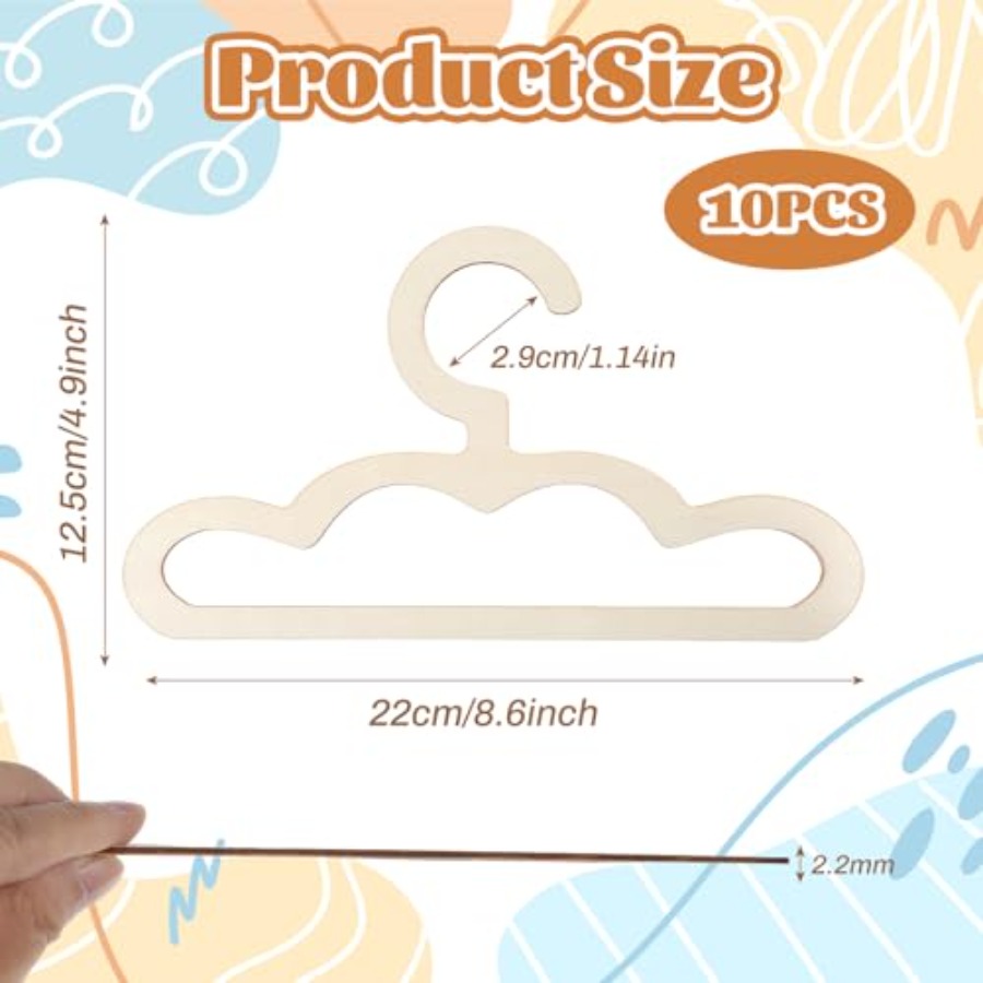 10 cintres en bois pour la cha - Closet Organizer Baby avis et prix